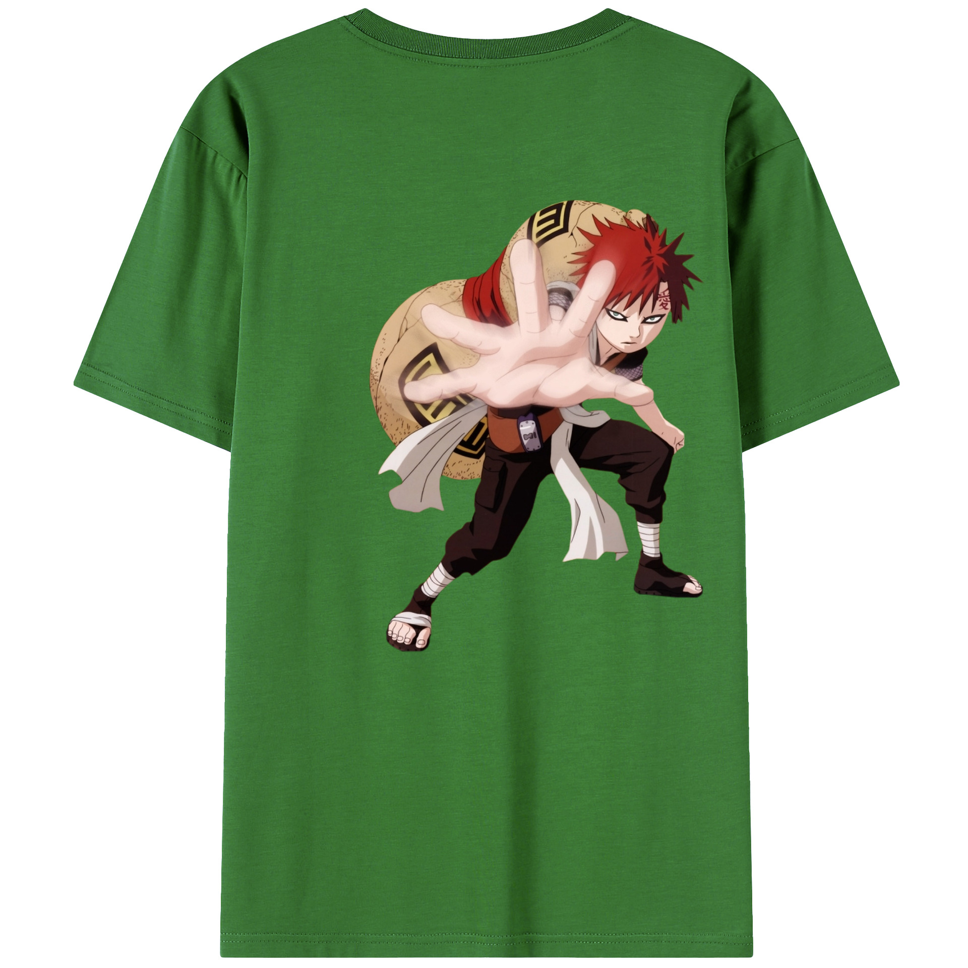 （画像用） NARUTO -ナルト- ガアラ Gaara レディース半袖Tシャツ(バックプリント)